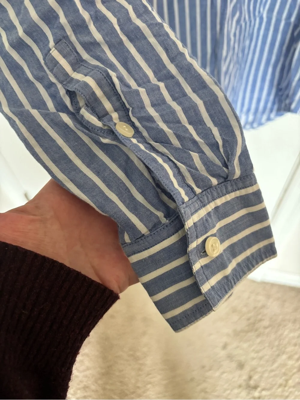 J. Crew Stripe Cotton Shirt